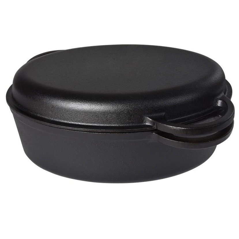Cast Iron Double Dutch Oven SR-KC08