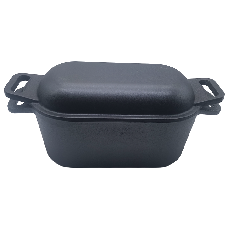 Cast Iron Double Dutch Oven SR-KC12