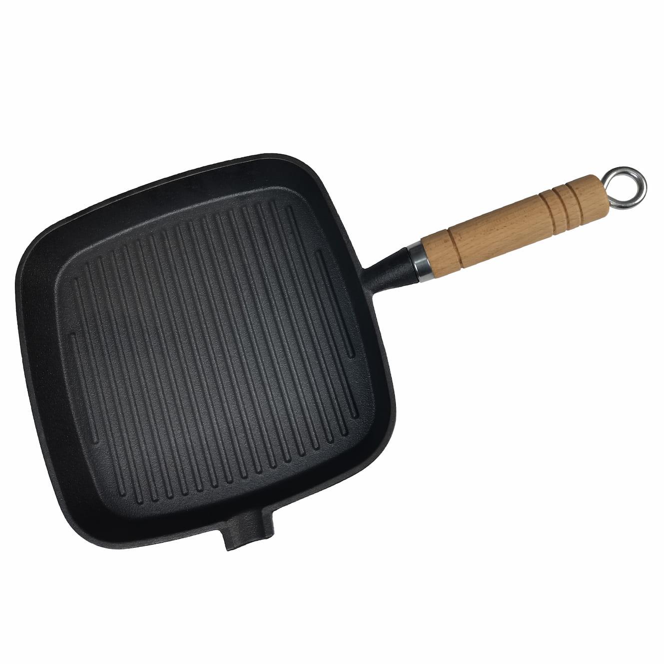 Cast Iron Grill Pan With Wood handle SR-87A