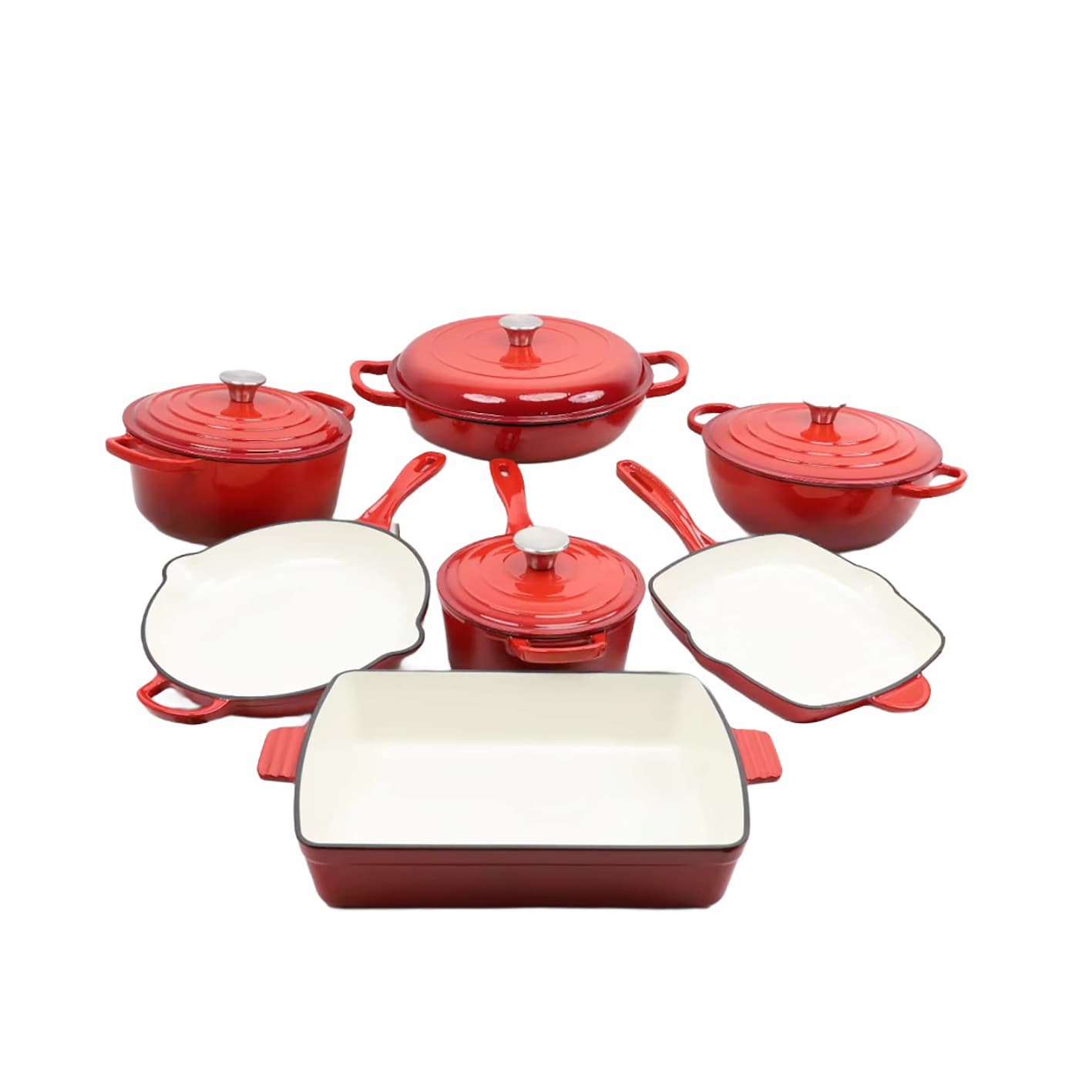 Cast Iron Enamel Cookware Set SR-ECS03