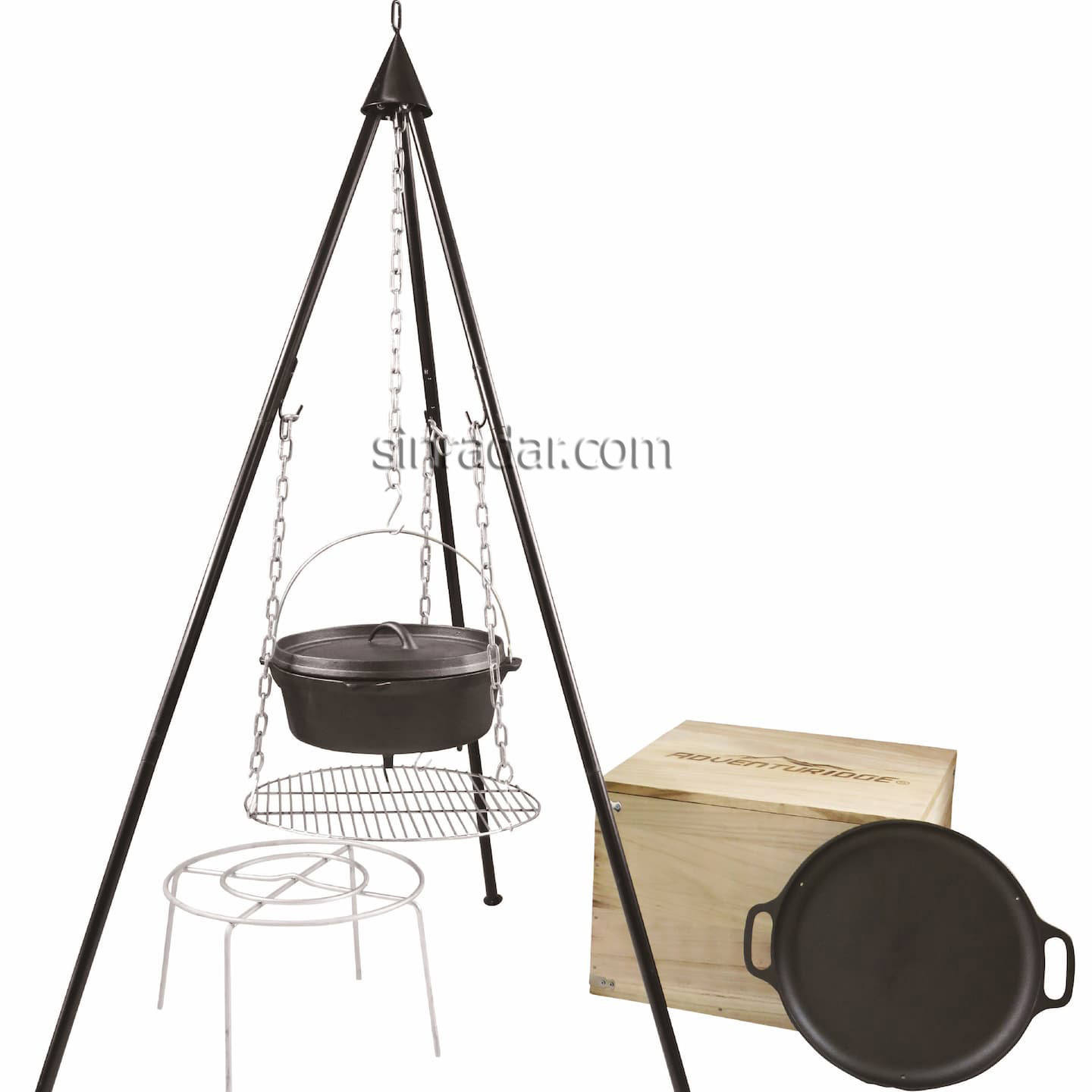 Cast Iron Pre-seasoned Cookware Set  SR-CCT01