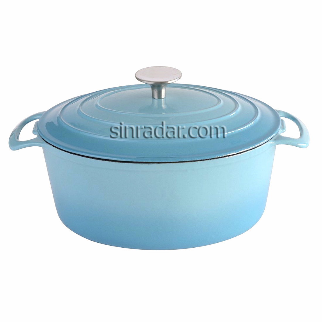 Sinradar Cast Iron Oval Dutch Oven SR-KB31C