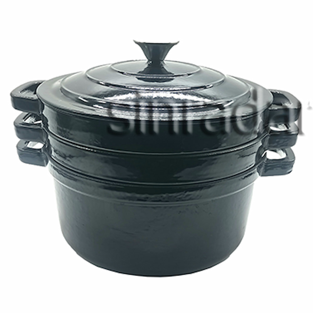 Sinradar Cast Iron Stackable Dutch Oven    SR-ST01