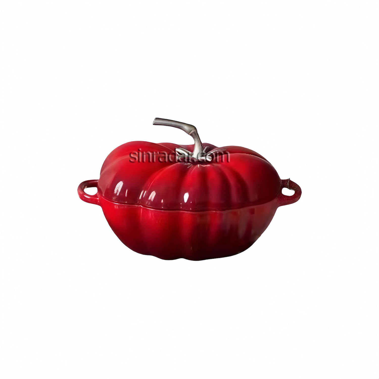 Sinradar Tomato Shape Cast Iron Enamel Dutch Oven   SR-HC06