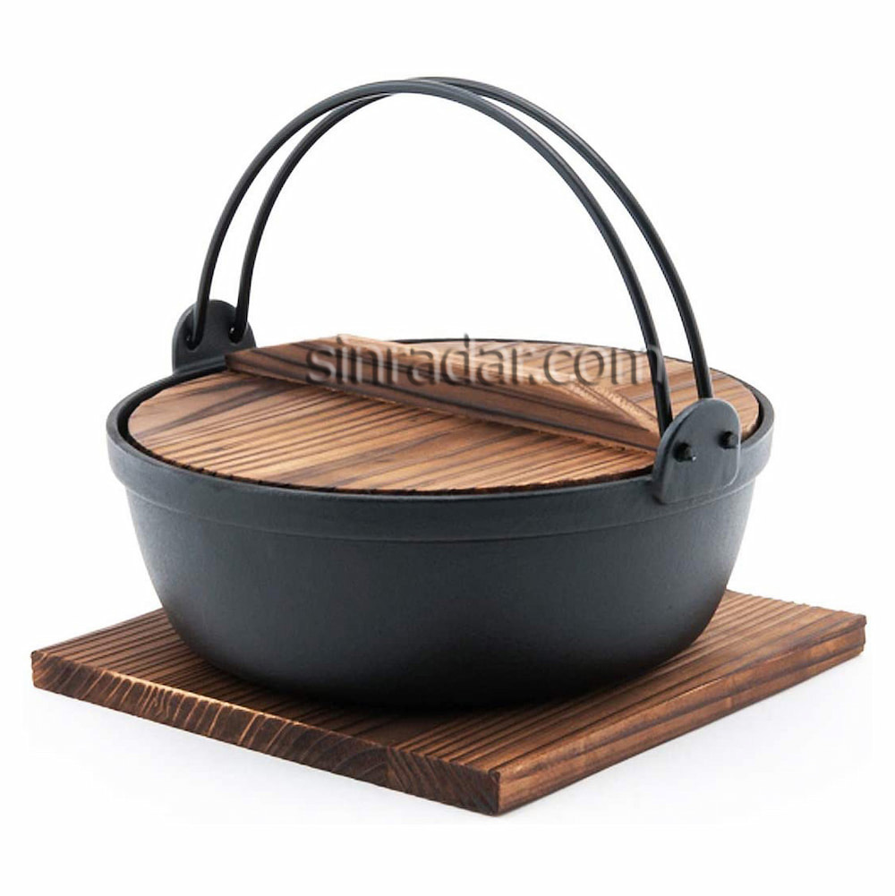 Japanese Cast Iron Bowl Sukiyaki Tetsu Nabe Hot Pot   SR-S25