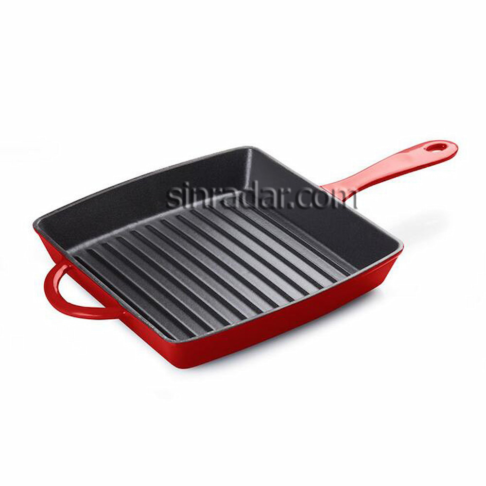 CAST IRON RECTANGLE GRILL PAN  SR-P28A