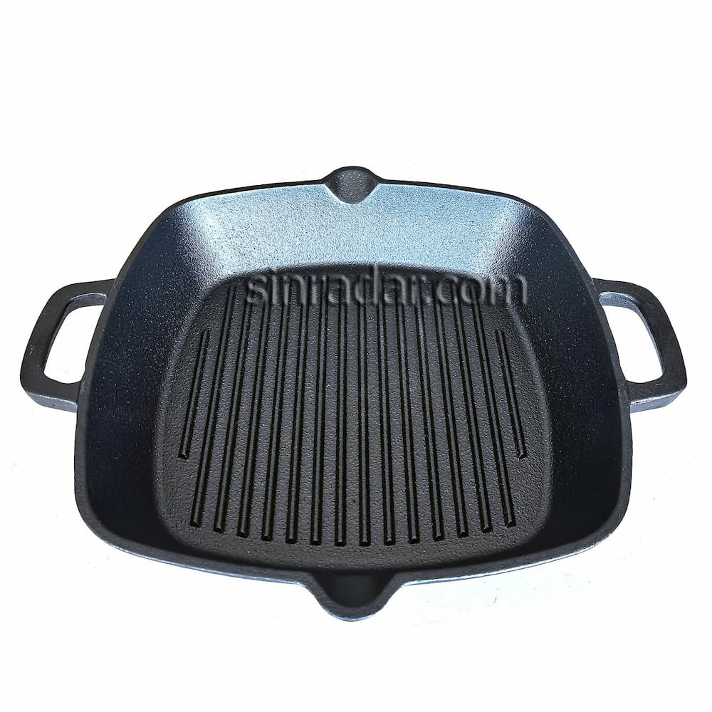 CAST IRON GRILL PAN SQUARE PAN SR-2626G