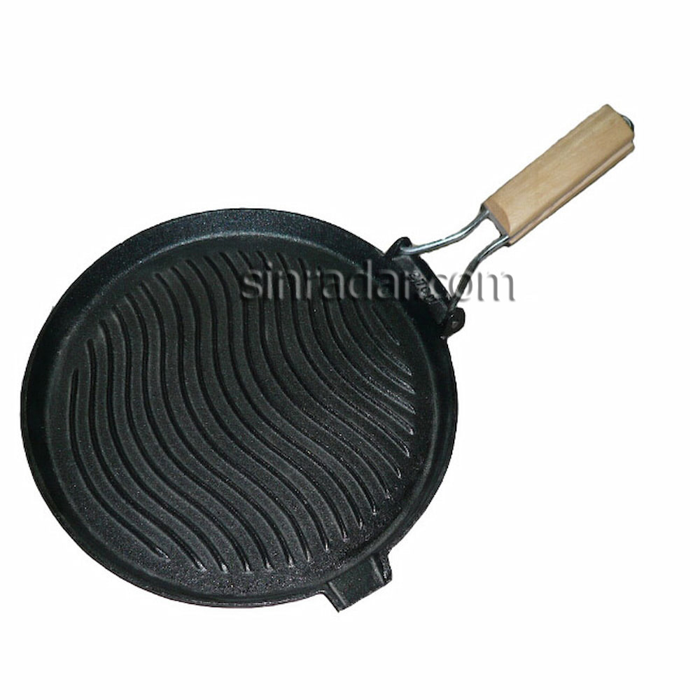 CAST IRON FRY PAN WITH FOLDABLE HANDLE SR-63R