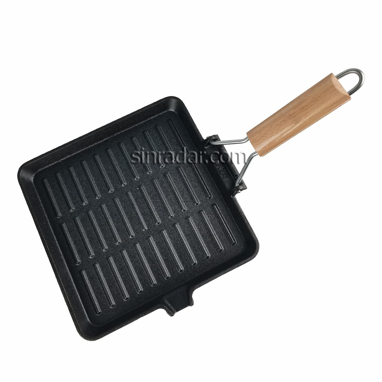CAST IRON FRY PAN WITH FOLDABLE HANDLE SR-61S