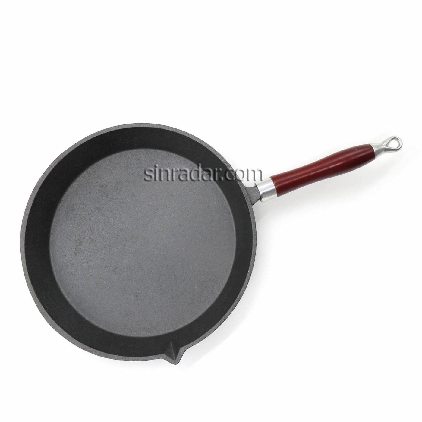 CAST IRON FRY PAN WITH WOOD HANDLE SR-88
