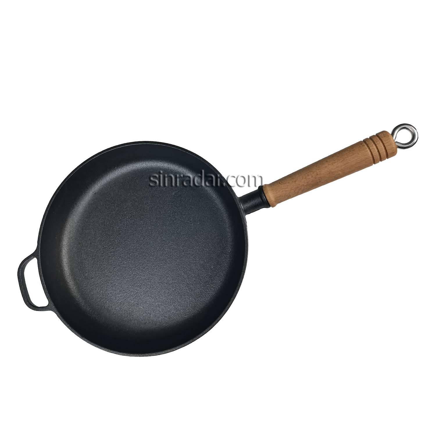 CAST IRON FRY PAN WITH WOOD HANDLE SR-F23