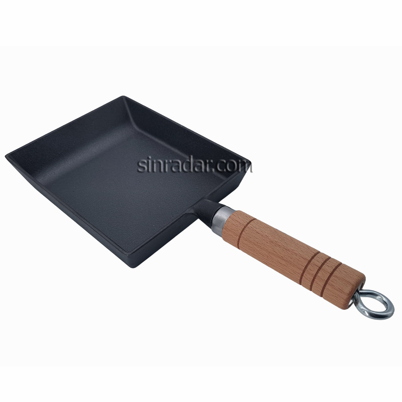 CAST IRON FRY PAN WITH WOOD HANDLE SR-YZS