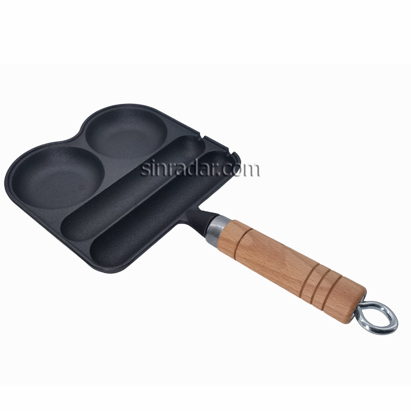 CAST IRON FRY PAN WITH WOOD HANDLE SR-CSK