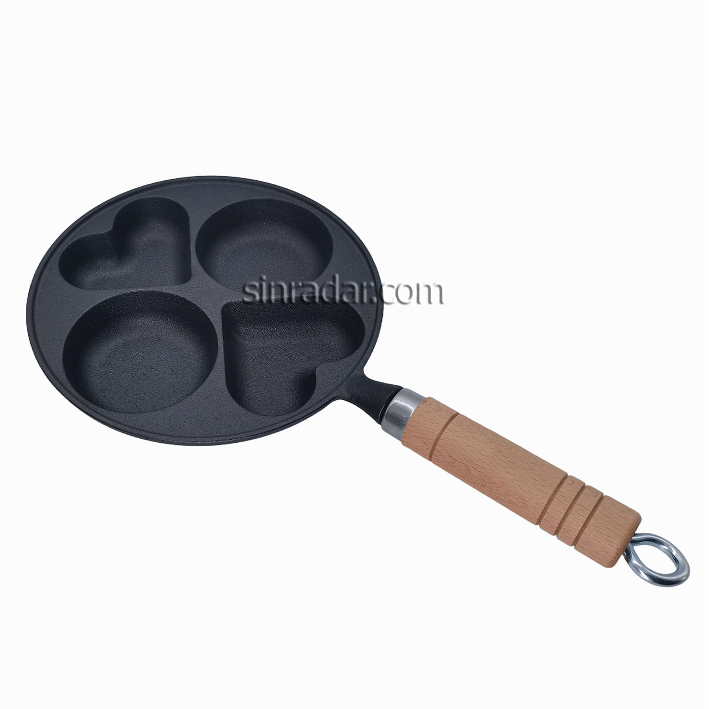 CAST IRON FRY PAN WITH WOOD HANDLE SR-YSK