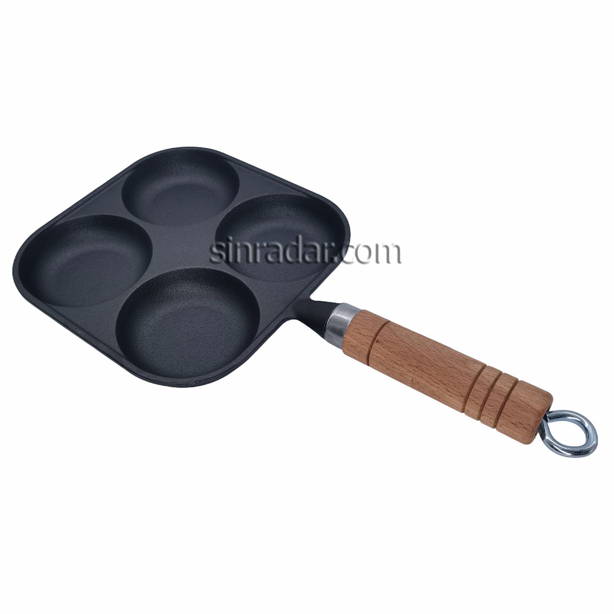 CAST IRON FRY PAN WITH WOOD HANDLE SR-FSK
