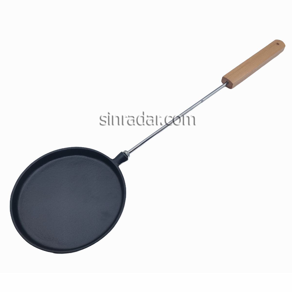 CAST IRON FRY PAN WITH WOOD HANDLE SR-146